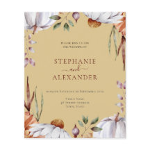 予算カボチャ結婚フローラのQRコード招待状