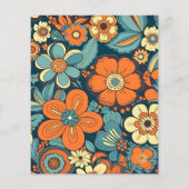 予算カラフルGroovyレトロ70sフローラ (裏面)