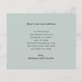 予算キノコの家の小型化の新しい住所カード (裏面)