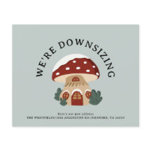 予算キノコの家の小型化の新しい住所カード