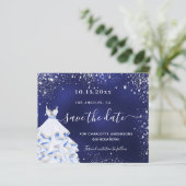 予算キンセアニェラネイビーブルードレス日付を保存 (スタンド正面)