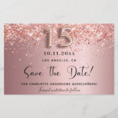 予算キンセアニェラ赤面ピンクの日付を保存 (正面)