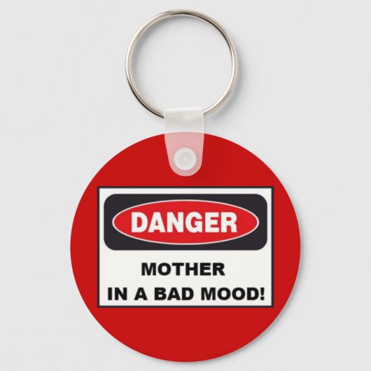 予算キーチェーン – マザーイン不機嫌! キーホルダー (正面)