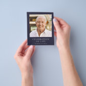 予算クラシックお祝い生涯写真葬儀 チラシ (手)