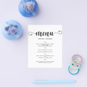 予算クラシックの結婚メニュー。フライヤー チラシ (シングル)