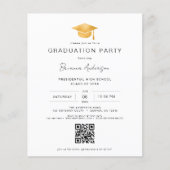 予算クラシック最小主義金ゴールドQRコード卒業 (正面)