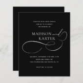 予算クラシック白黒インフィニティ結婚ズ (正面/裏面)