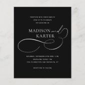 予算クラシック白黒インフィニティ結婚ズ (正面)