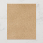 予算クラフト素朴スクリプト結婚式招待状 (裏面)