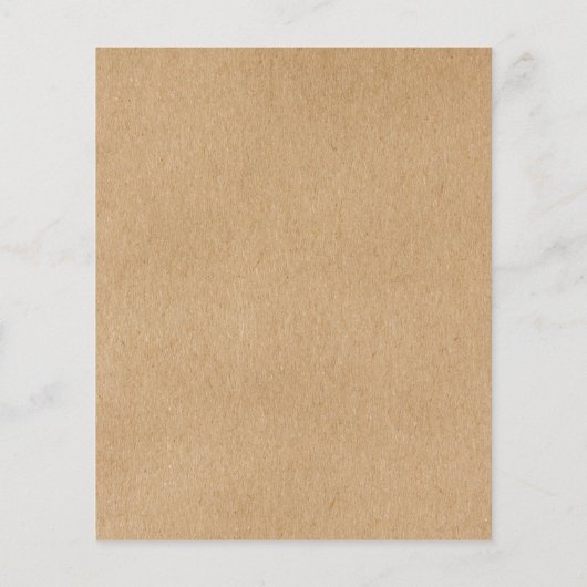 予算クラフト素朴スクリプト結婚式招待状 (裏面)