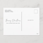 予算クリスマスカード婚約のお知らせ シーズンポストカード (裏面)