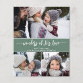 予算クリスマスクリストリプルフォトカモダンード (正面)