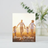 予算クリスマススクリプトフォトオーバーレイホリデーカード (スタンド正面)