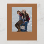 予算クリスマススクリプト3フォトクリスマスカード (裏面)