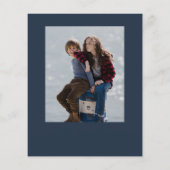 予算クリスマススクリプト3フォトクリスマスカード (裏面)