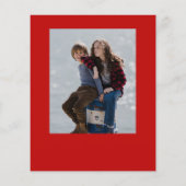 予算クリスマススクリプト3フォトクリスマスカード (裏面)