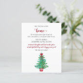 予算クリスマスツリー引っ越しましたホリデーカード (スタンド正面)