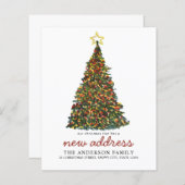 予算クリスマスツリー新しい住所ホリデイ移動 (正面/裏面)