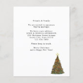 予算クリスマスツリー新しい住所ホリデイ移動 (裏面)