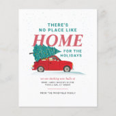 予算クリスマスツリー赤い車の引っ越しました移動 (正面)