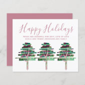 予算クリスマスバラ金ゴールド招待状、レター (正面/裏面)