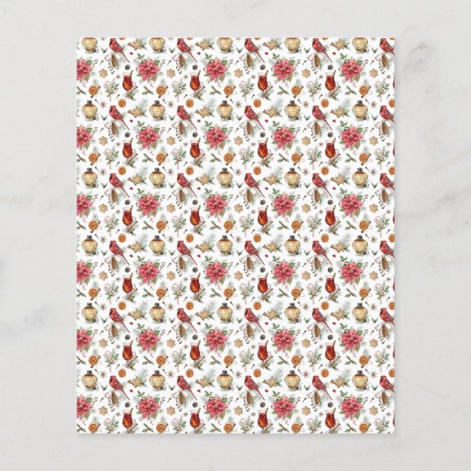 予算クリスマスパーティーの赤い白いパターン (裏面)