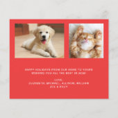 予算クリスマスピース愛の喜び3フォトカード (裏面)