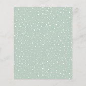 予算クリスマスファミリーフォトコラージュカード (裏面)