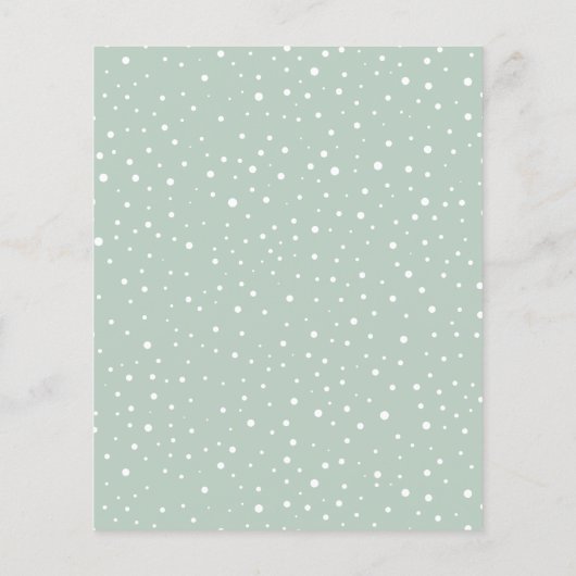 予算クリスマスファミリーフォトコラージュカード (裏面)