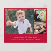 予算クリスマスフォト誕生のお知らせ (裏面)