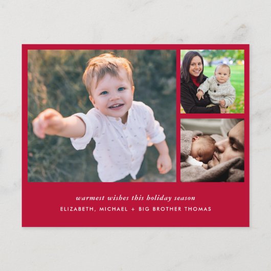 予算クリスマスフォト誕生のお知らせ (裏面)