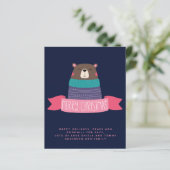 予算クリスマスベアパーソナライズされたの年次書簡 (スタンド正面)