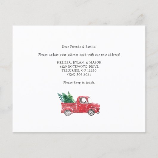 予算クリスマスホリデー引越しのお知らせ (裏面)