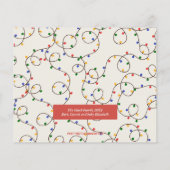 予算クリスマスライトストランドフォトカード (裏面)