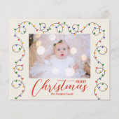 予算クリスマスライトストランドフォトカード (正面)