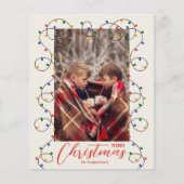 予算クリスマスライトストランドフォトカード (正面)