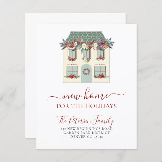 予算クリスマス休暇の引越し発表 (正面/裏面)