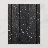 予算クリスマス素朴な木の写真の冬の休日 チラシ (裏面)