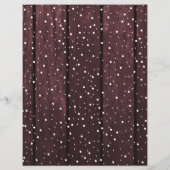 予算クリスマス素朴な木の写真の冬の休日 チラシ (裏面)