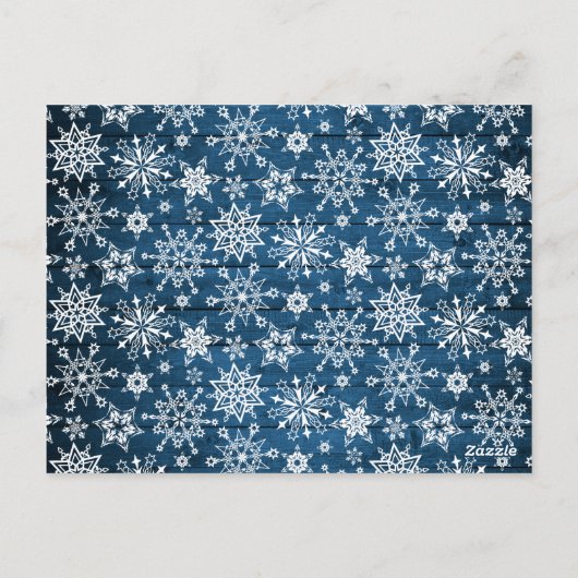 予算クリスマス素朴3 PHOTOグリーティングカード ポストカード (裏面)