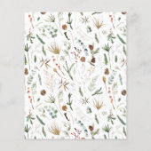 予算クリスマス1フォトアーチ水彩植物学 チラシ (裏面)