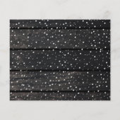 予算クリスマス3写真コラージュ雪の休日 チラシ (裏面)