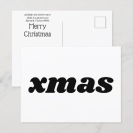 予算クリスマス ポストカード