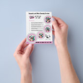 ⭐️予算クリーニングサービスDIYテンプレートキャンディーピンク チラシ (手)