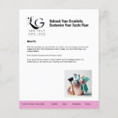 ⭐️予算クリーニングサービスDIYテンプレートキャンディーピンク チラシ (裏面)