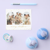 予算グリッターアーチクリスマスフォトグリーティングカード チラシ (シングル)