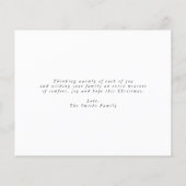 予算グリッタークリスマスフォトグリーティングカード チラシ (裏面)