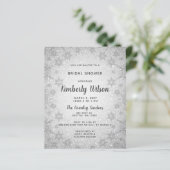 予算グリッタースノーフレークスブライダルシャワー招待 (スタンド正面)