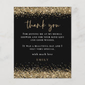 予算グリッターフォトブライダルシャワーブラックサンキューサイト (正面)