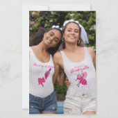 予算グリッターフォトブライダルシャワーブラックサンキューサイト (裏面)